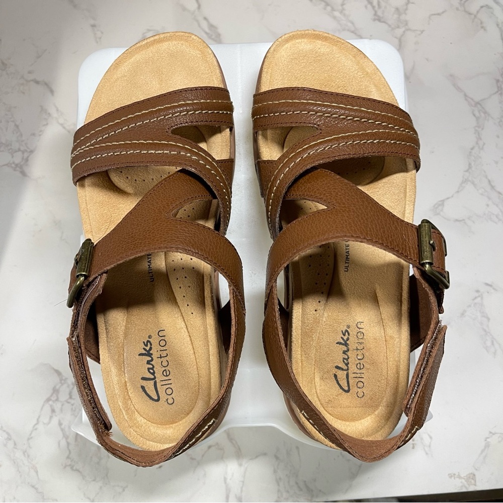 Clarks Collection, Adjuststable Sandals Brynn Ste… - image 1